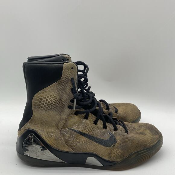 Mens Size 11 Nike Kobe 9 EXT High QS Snakeskin Basketball Shoes 716616-001 - Picture 1 of 11